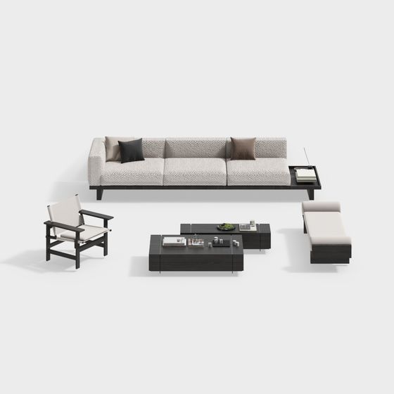 モダンミニマリストソファセット