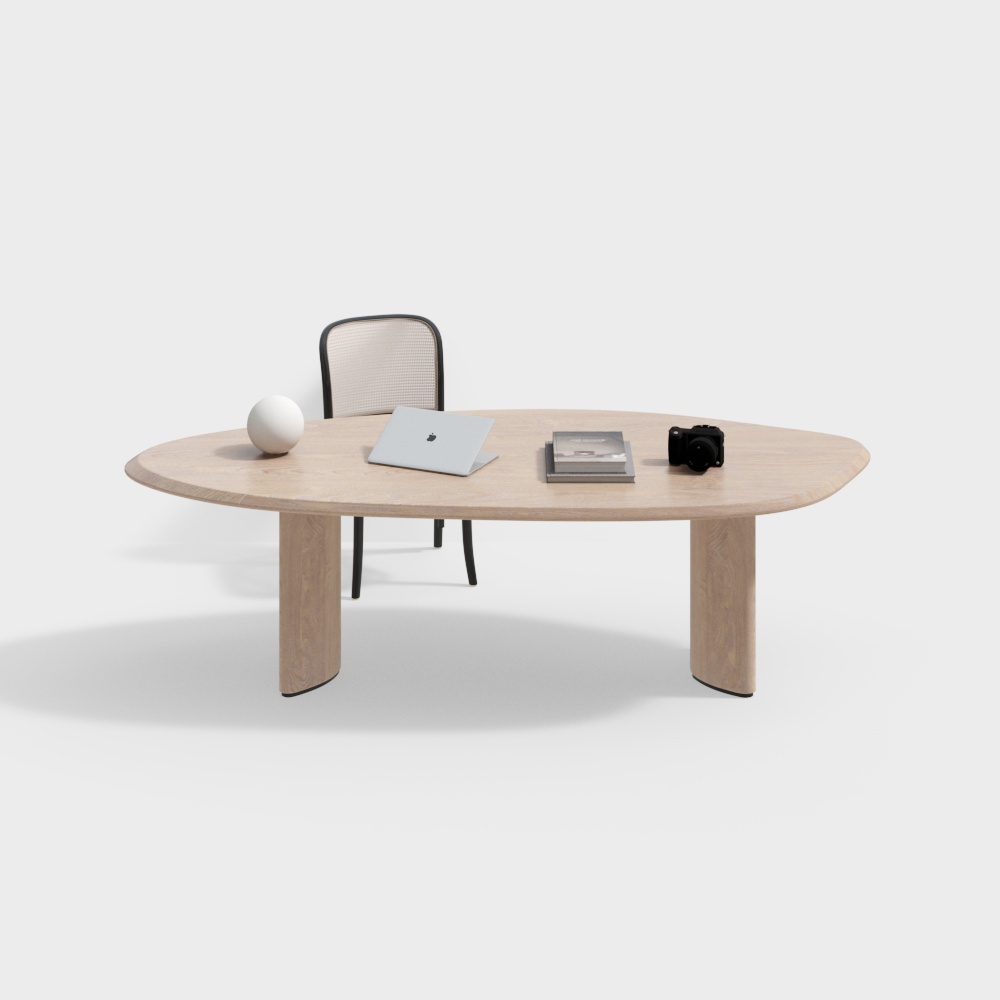 간결하고 미니멀한 책상 세트