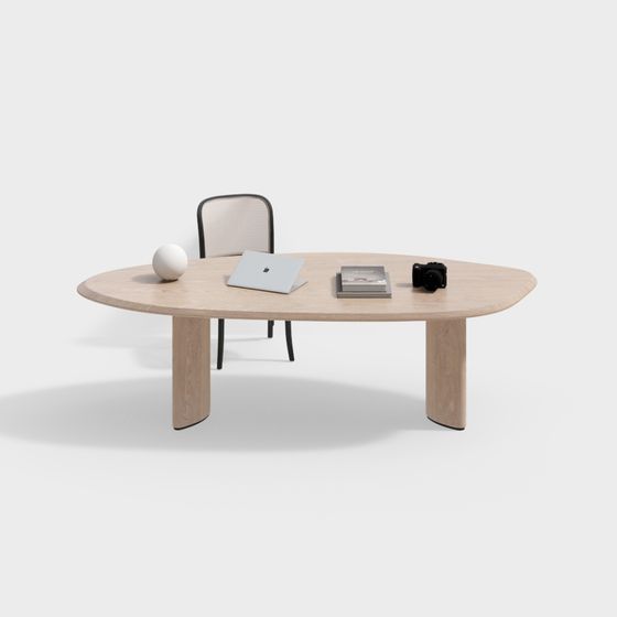 간결하고 미니멀한 책상 세트