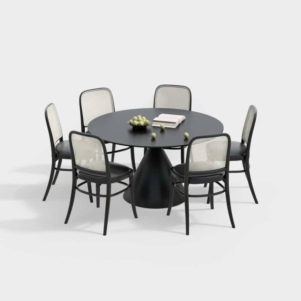 European Rustic Dining Table Set