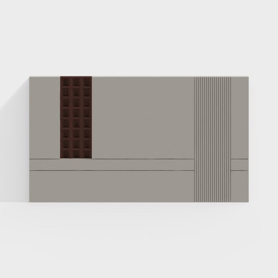 Unique Low-Polygon Geometric Building 3D model