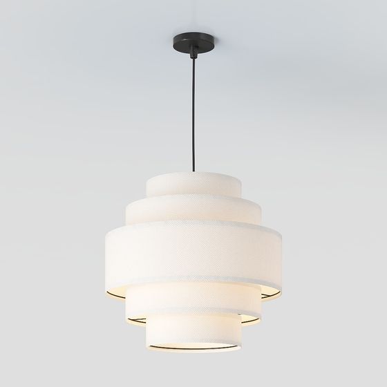 Layered Elegance 3D model Chandelier