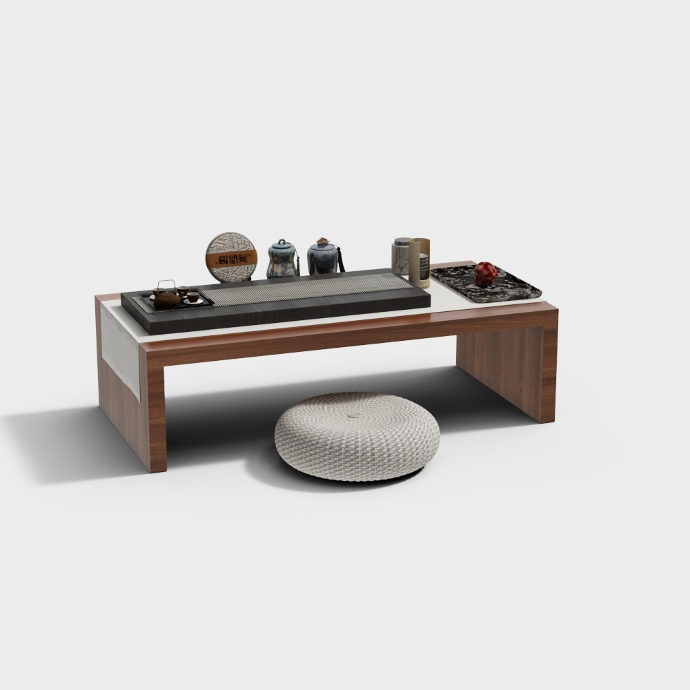 Modern Solid Wood Tea Table