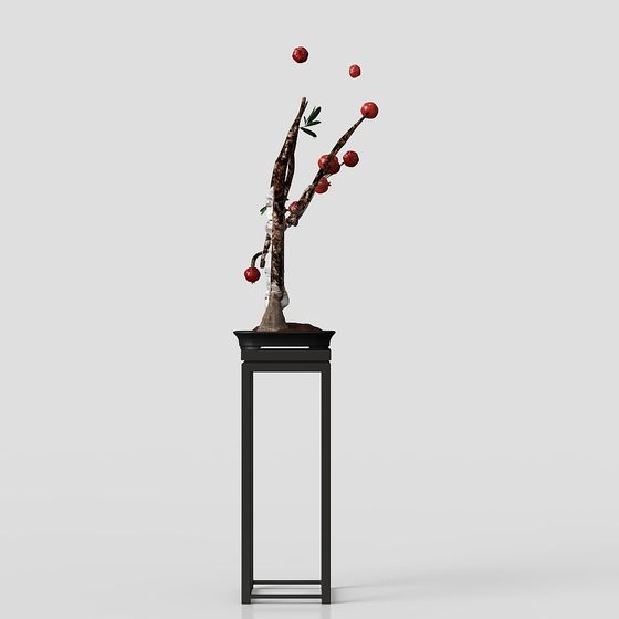Winter Vine Vase 3D model for Creative Projects