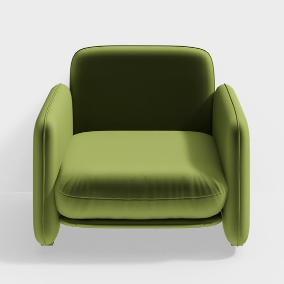 Canapé vert moderne une place