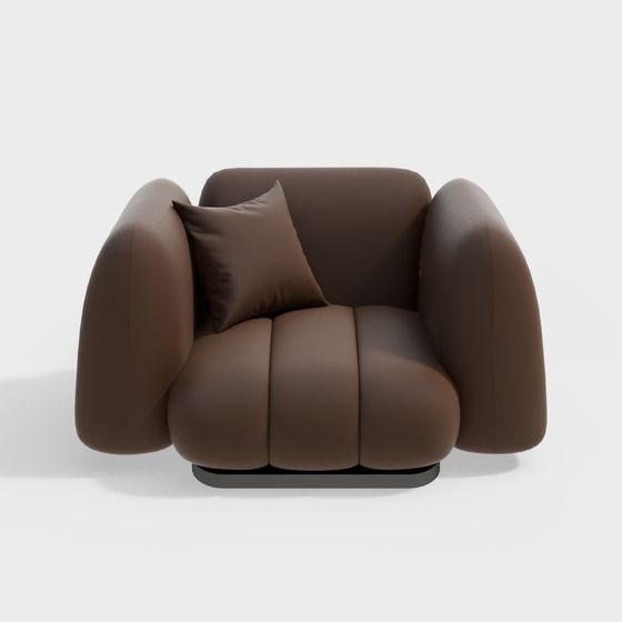 Stylish Low Poly Sofa 3D model for Modern Spaces