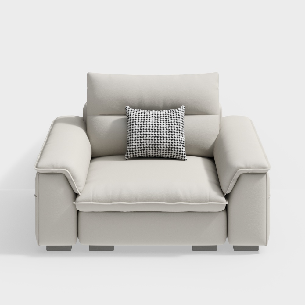 Italian Cream Single Sofa