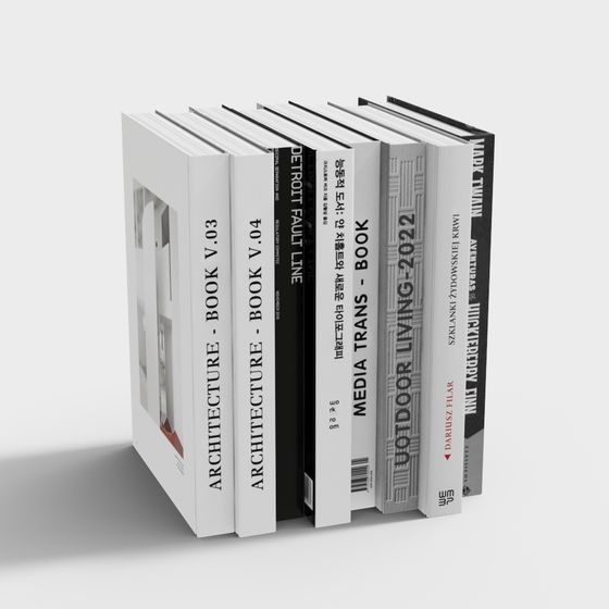 Modern Architecture Book 3D model