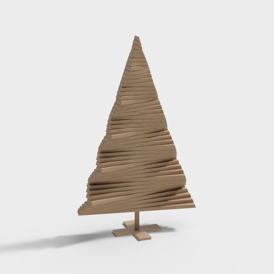 Wooden Pyramid 3D Model