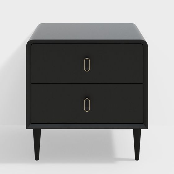 Mid-Century Modern Nightstand 3D model