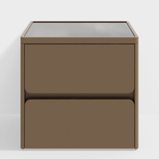 Modern Low-Poly Nightstand 3D model