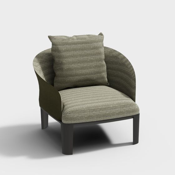 Cozy Curves Armchair 3D model