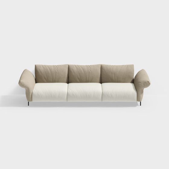 Urban Comfort 3D model Sofa for Modern Interior Design