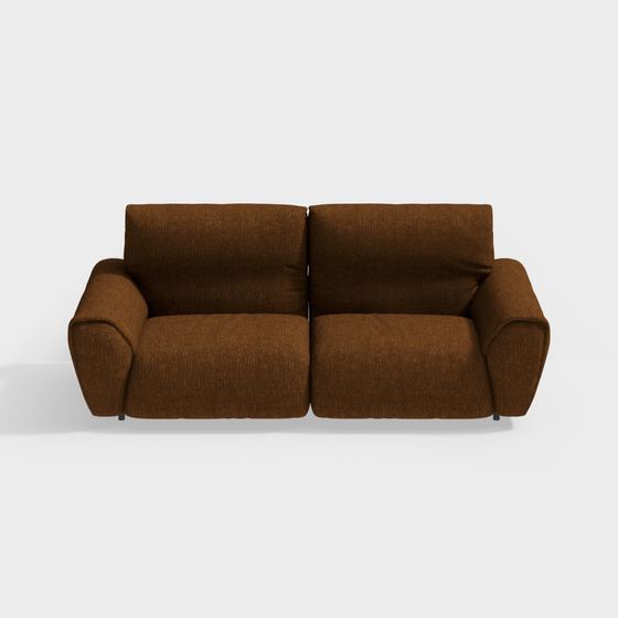 Charming Low-Poly Sofa 3D model for Modern Interiors