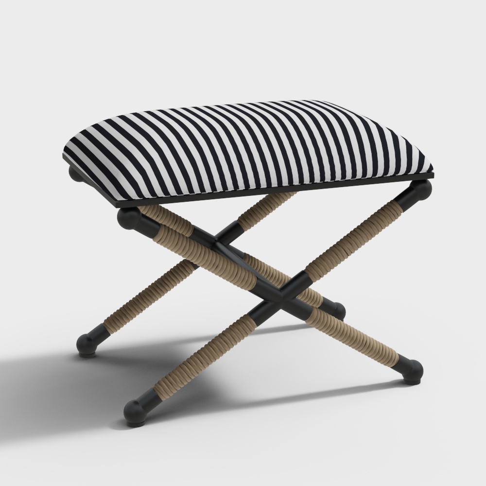 復古條紋鄉村椅