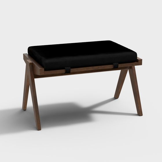 Urban Corner Stool 3D model for Contemporary Spaces