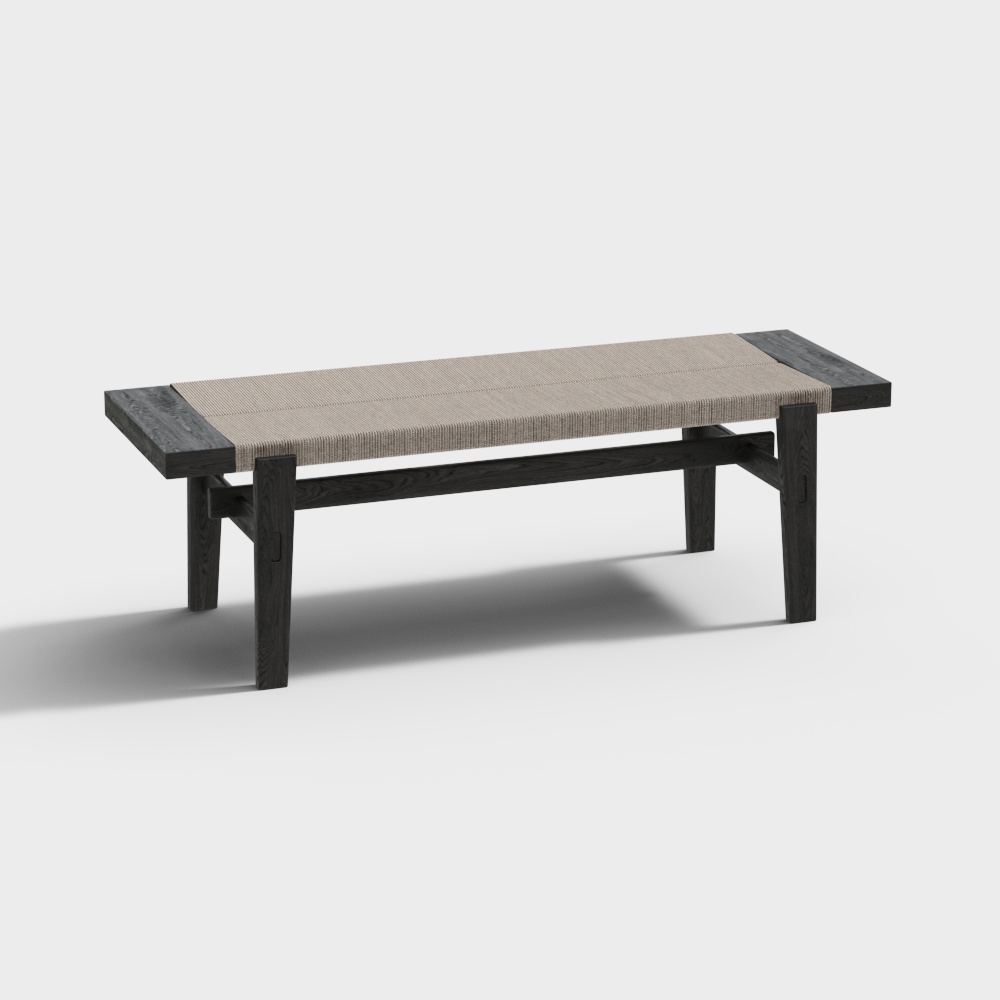 Urban Bench 3D model for Modern Design