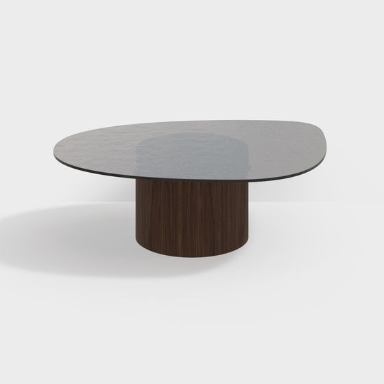 Low-Polygon Round Table 3D model Design