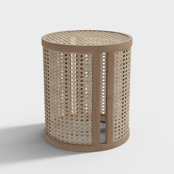 Woven Side Table 3D model
