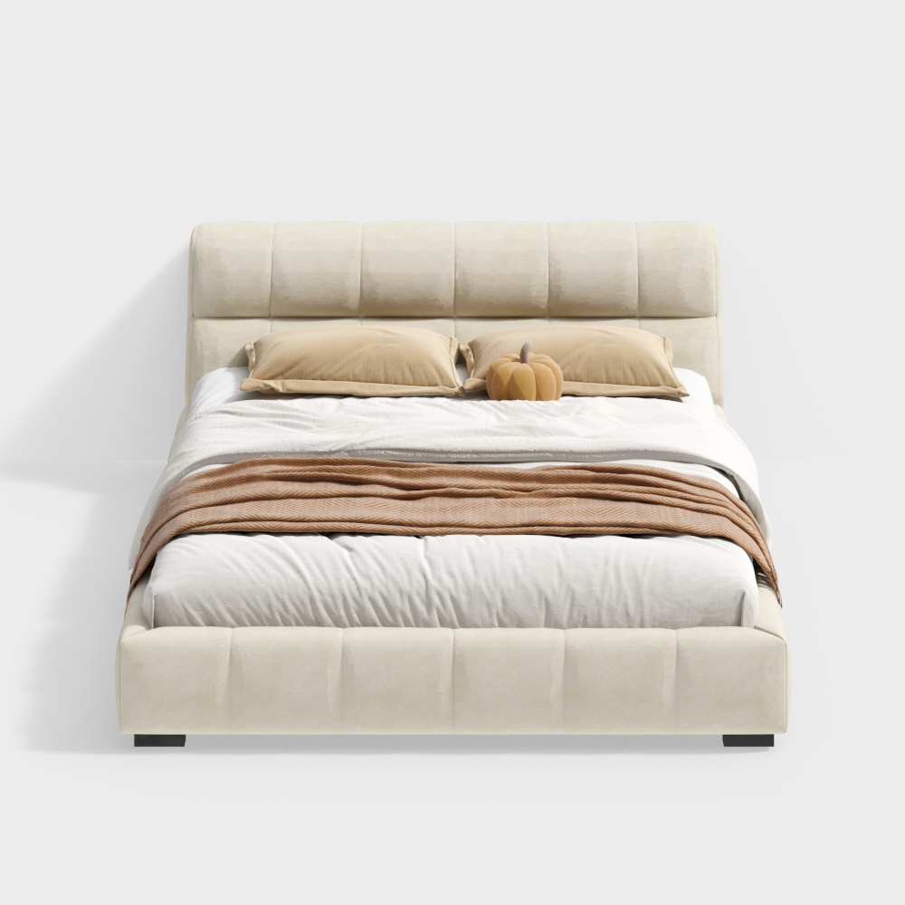 Cream Style 1.5m Bed Rhine Series BSNYC2973