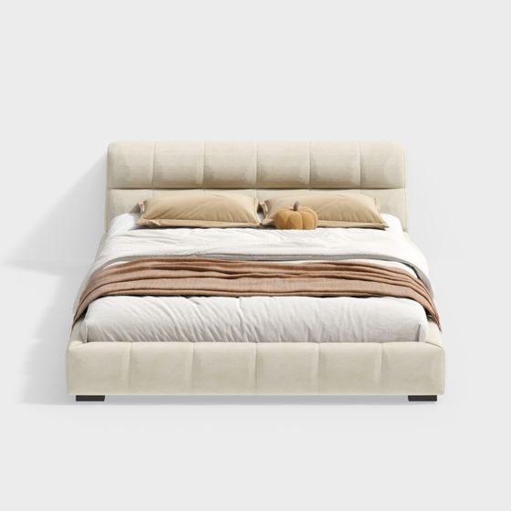 Cama estilo crema 1.8M serie Rin estándar BSNYC2973