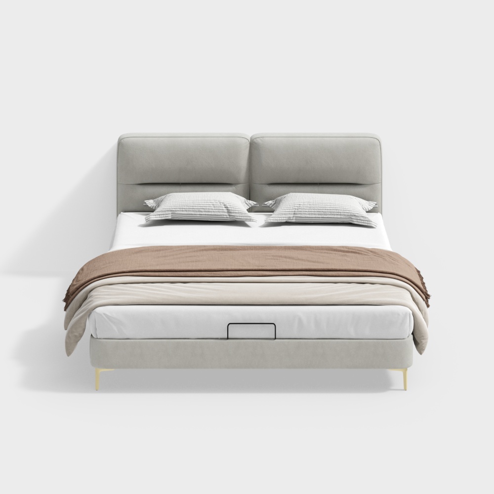 Кровать кремового стиля 1.8м серия Рейн BSNYC3010