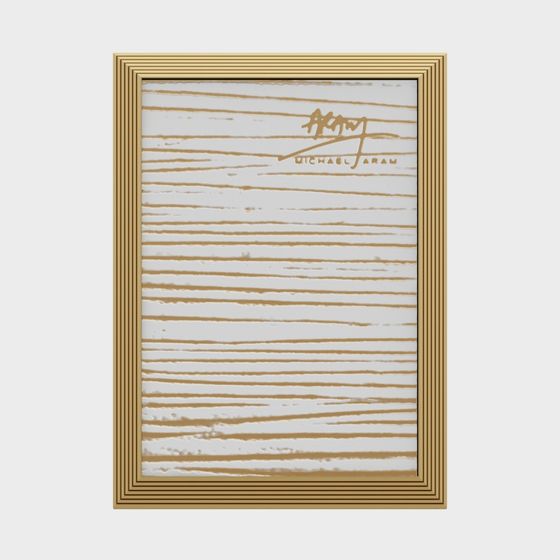 Golden Line Art Frame 3D model