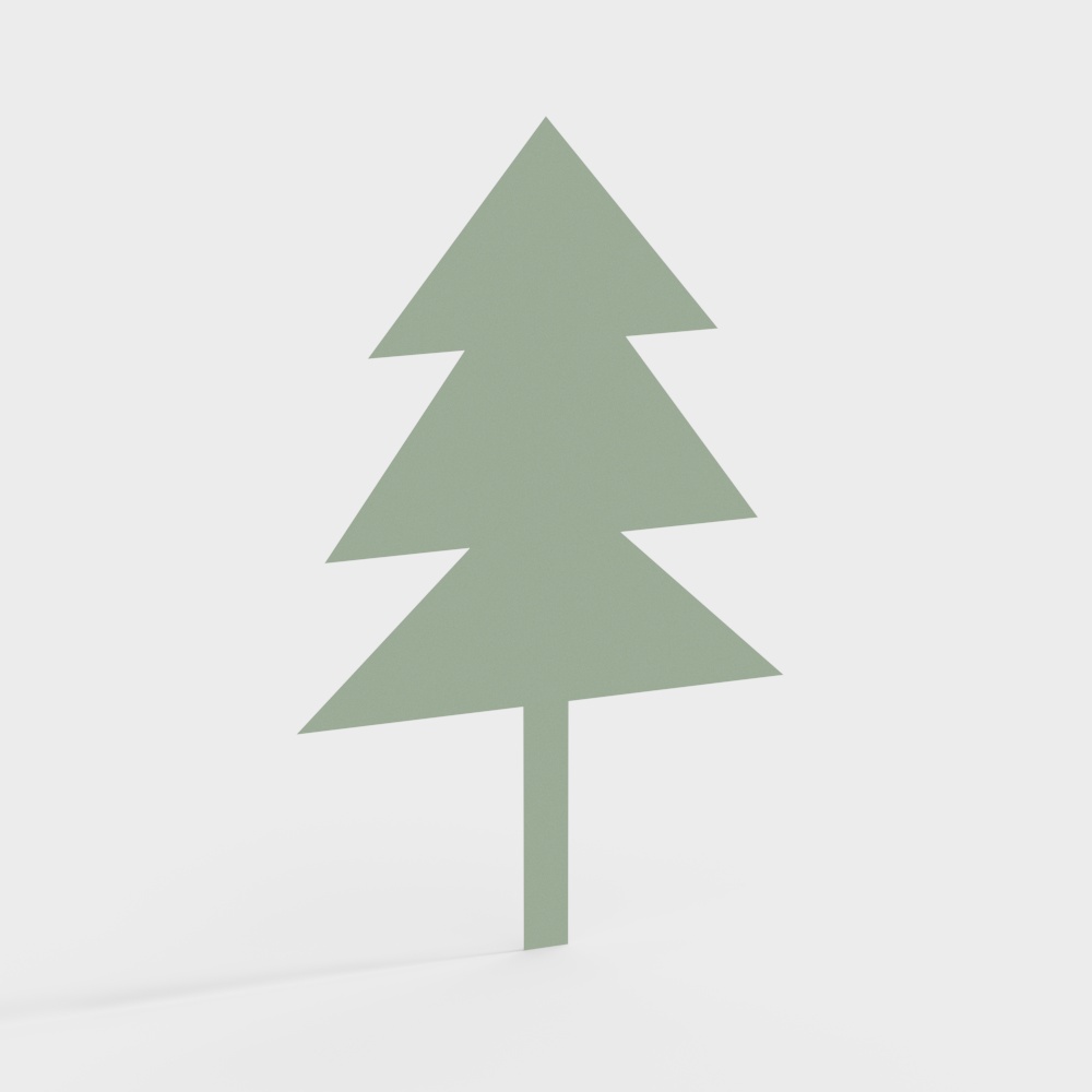 Preschool Kindergarten Wall Decoration Cedar Tree