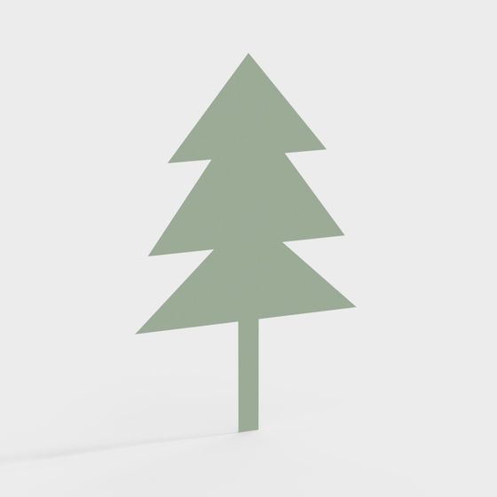 Minimalist Christmas Tree 3D model