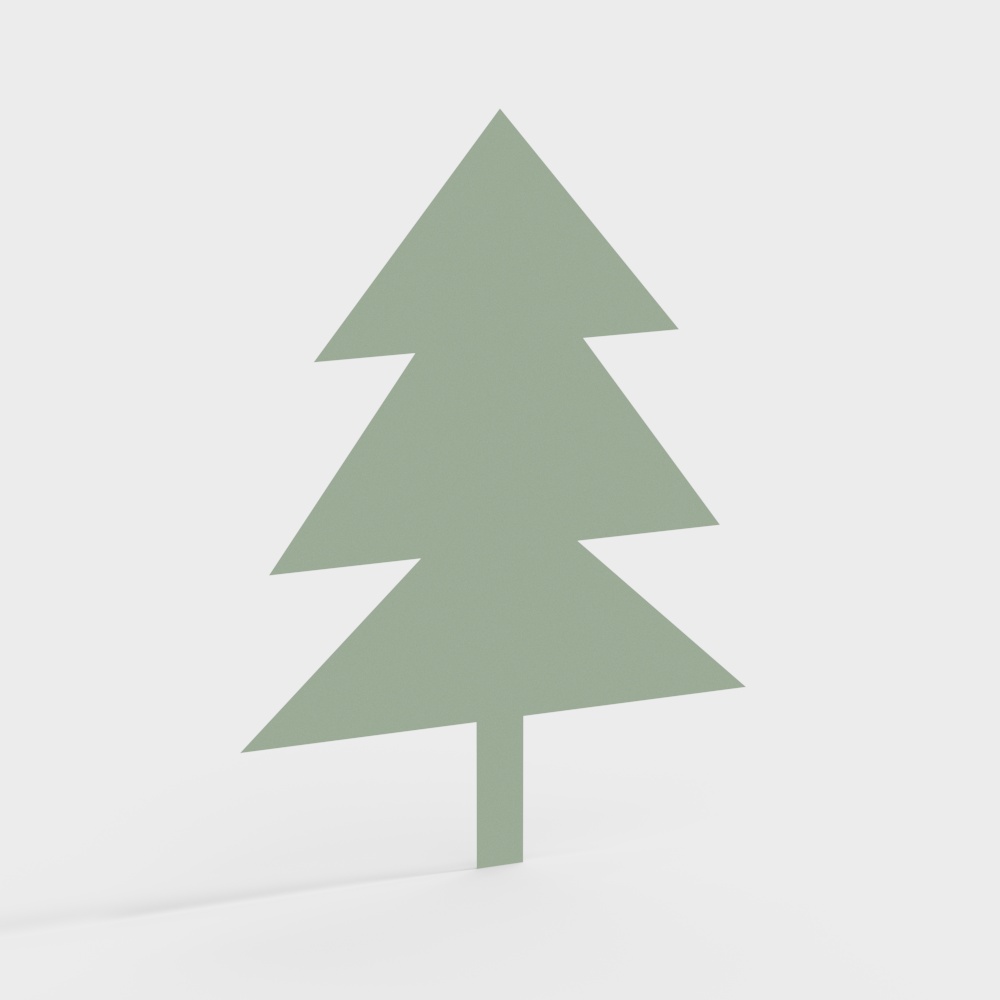 Early Childhood Education Kindergarten Wall Decoration Cedar Tree