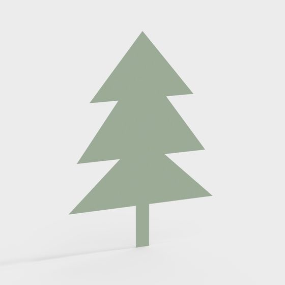 Minimalist Christmas Tree 3D model
