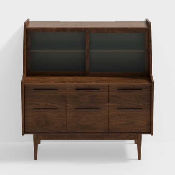 Vintage Style Storage Cabinet 3D model for Modern Spaces