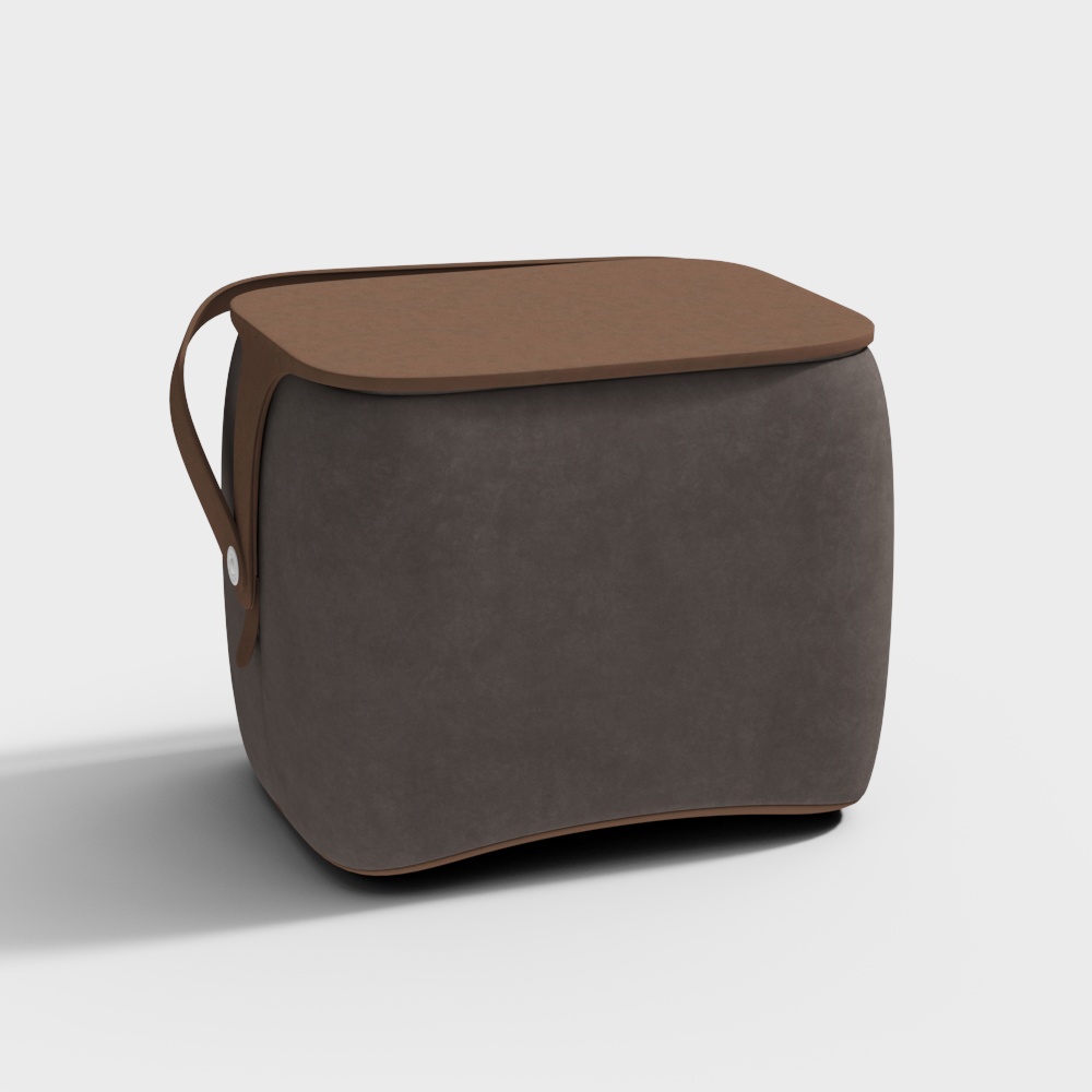 Sgabello quadrato basso moderno