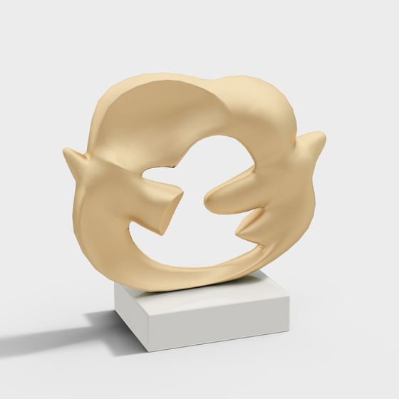 Abstract Circular Sculpture 3D model