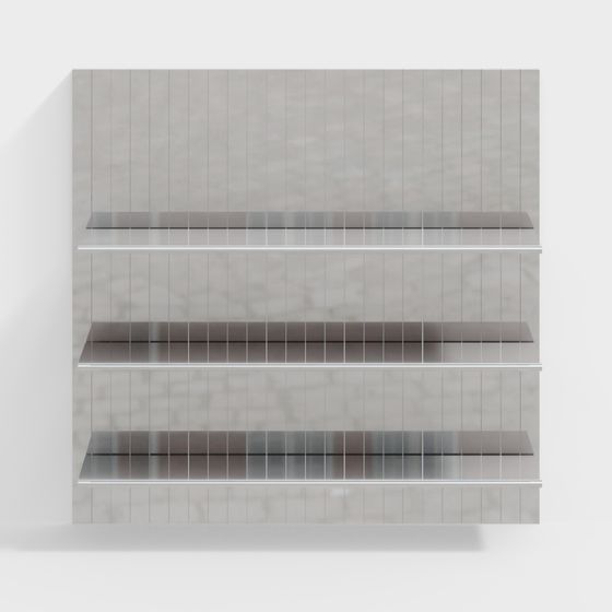 Urban Window Display Shelf 3D model