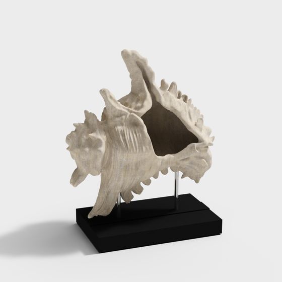 Deep Sea Kiss 3D model - Low Poly Shell