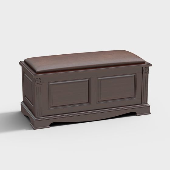 Classic Storage Chest 3D Model for Design
