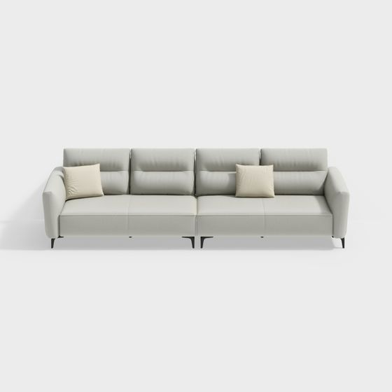 Urban Comfort Low-Poly Sofa 3D model