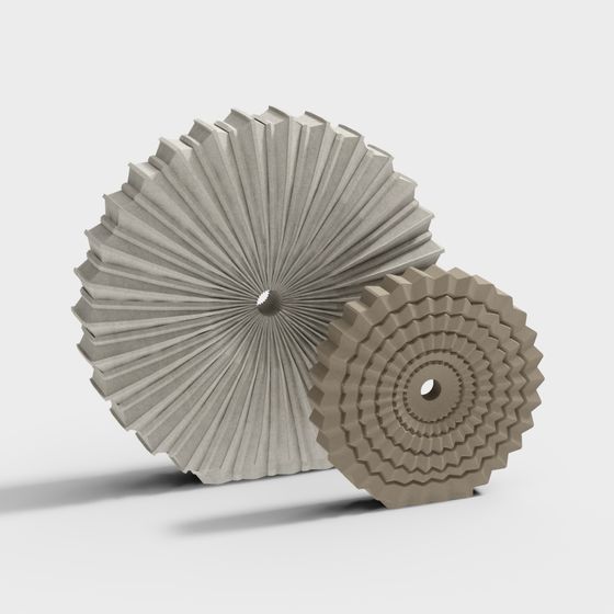 Unique Origami Gear 3D model for Designers