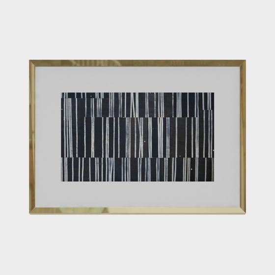 Elegant Striped Frame 3D Model for Modern Designs