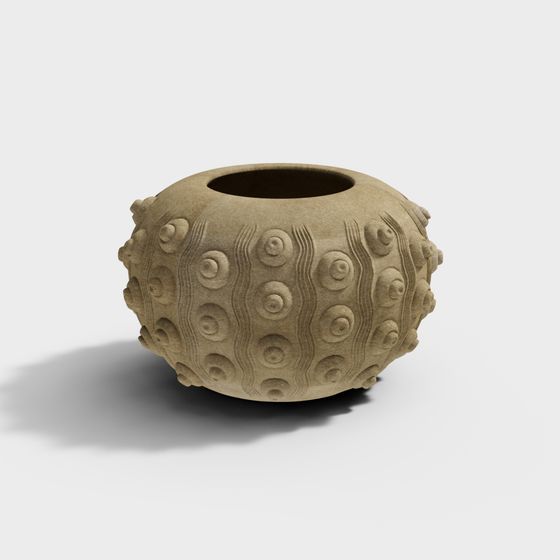 Urchin Vase 3D model: Nature-Inspired Design
