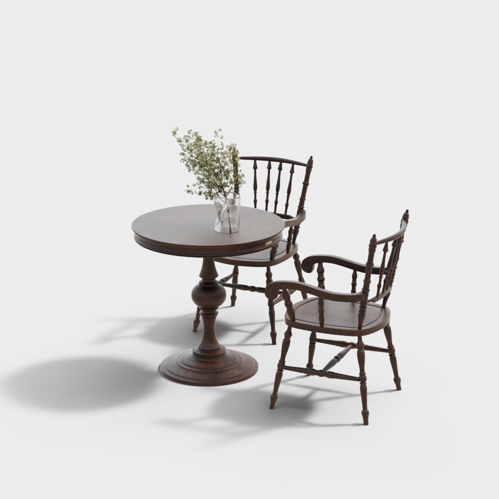 Table et chaises américaines décontractées