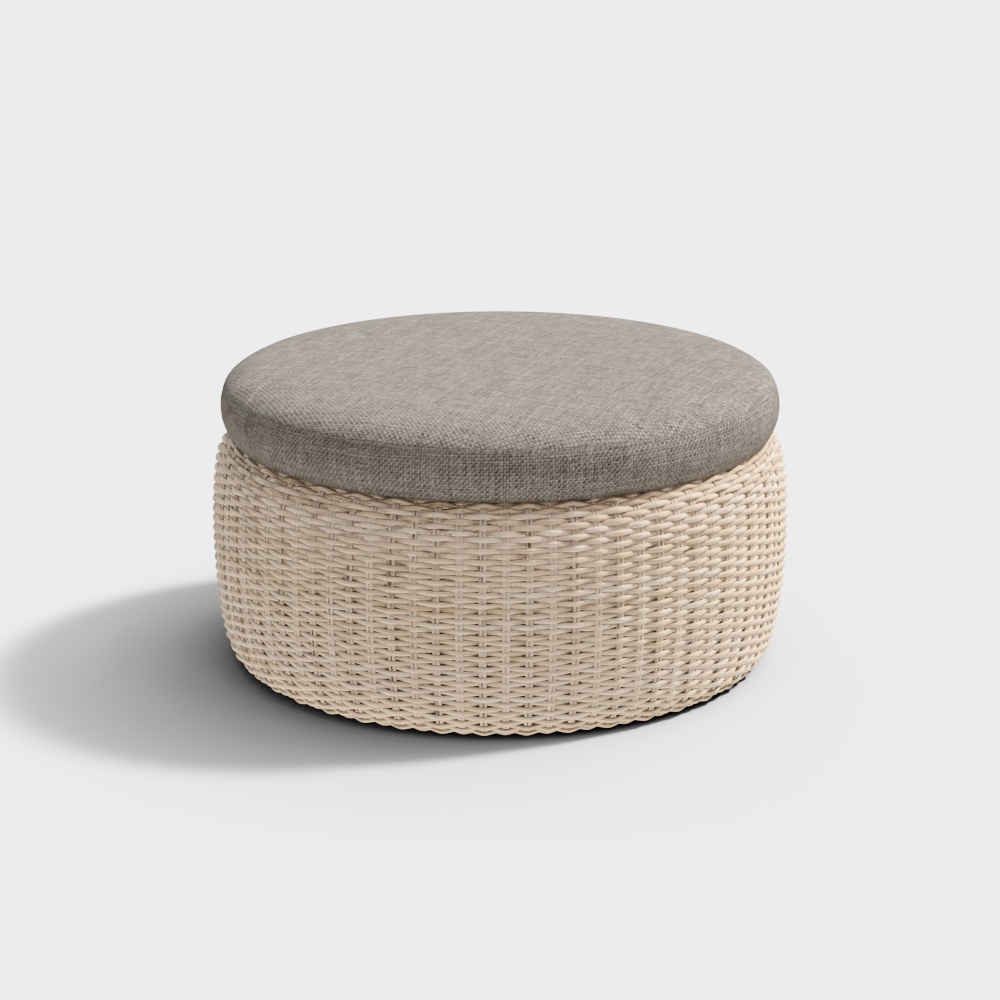 Modern Round Bamboo Woven Chair