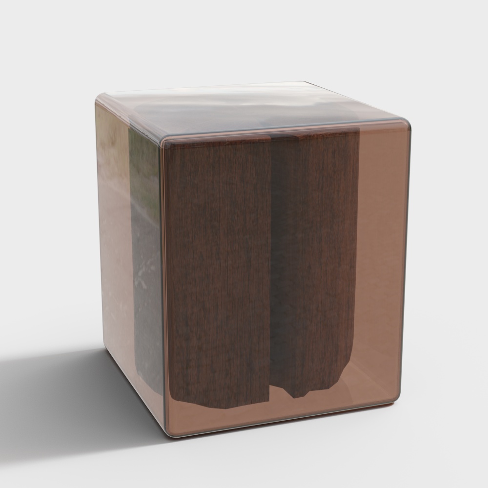 Moderne acryl quadratische Massivholz Schuhstuhl