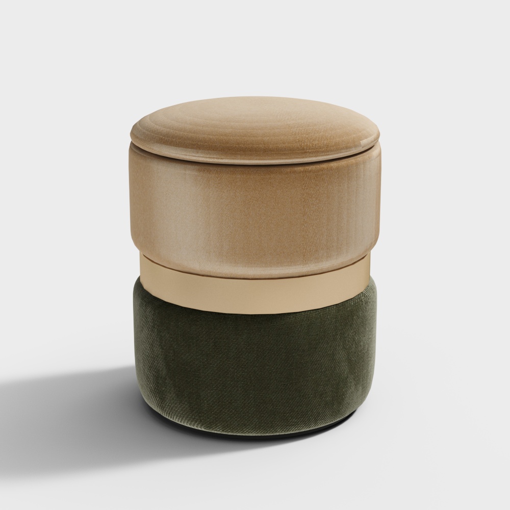 Круглый тканевый диван в современном стиле