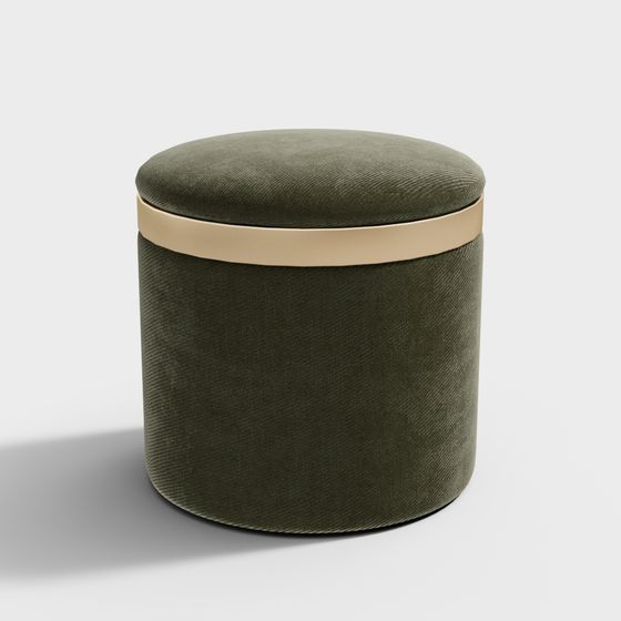 Comfortable Round Stool 3D model for Modern Design
