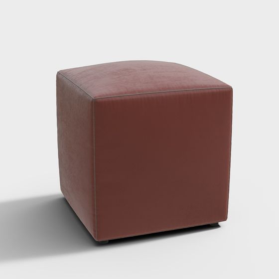 Cozy Cube Ottoman 3D model