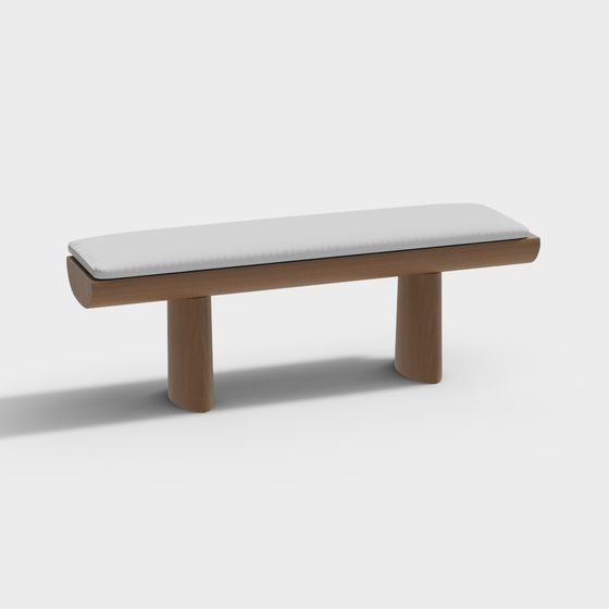 Современное кресло для обуви из массива дерева и ткани