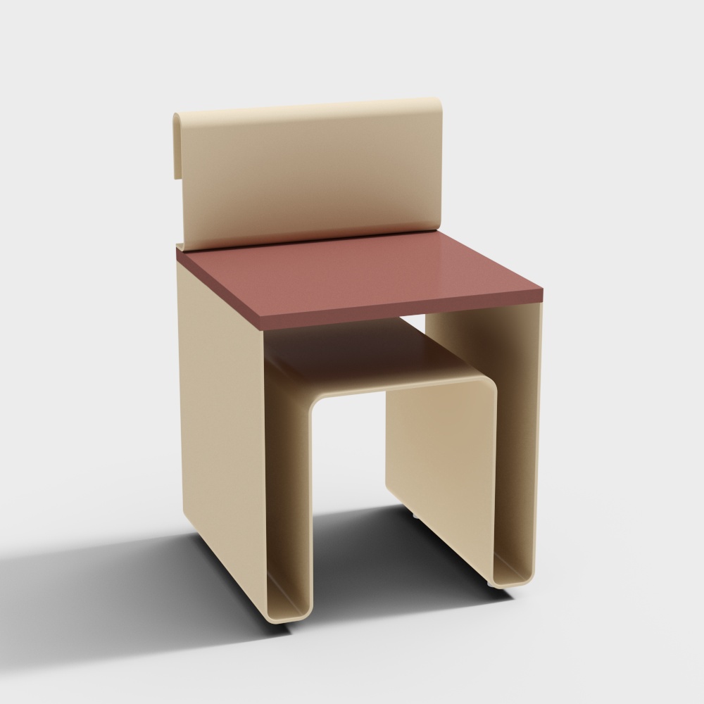 Modern Yellow Small Stool