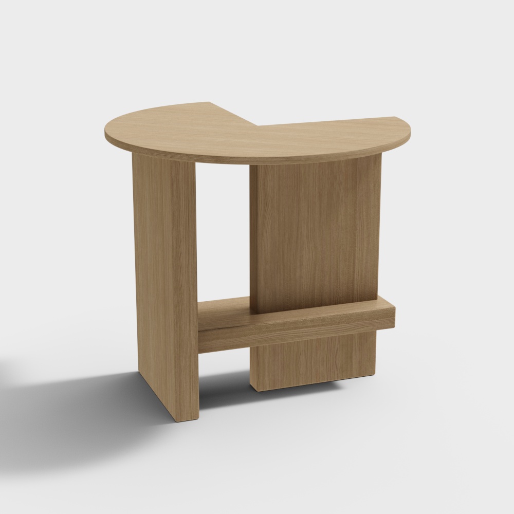 Moderne Runde Stühle aus Massivholz